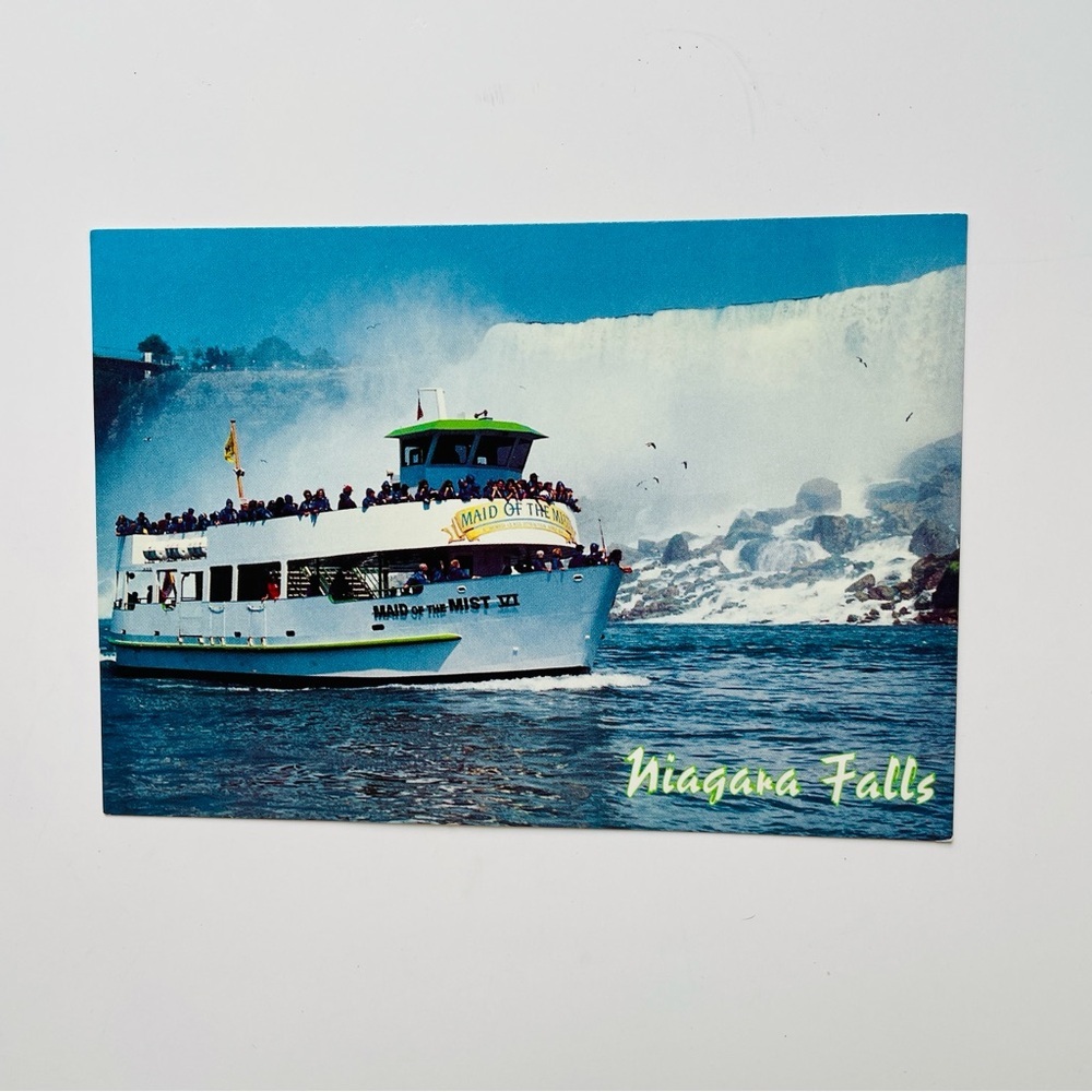 Vintage VTG Maid of the Mist Postcard Niagara Falls Canada